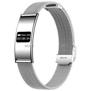 5ATM Waterproof Stainless Steel Smart Bracelet for Women