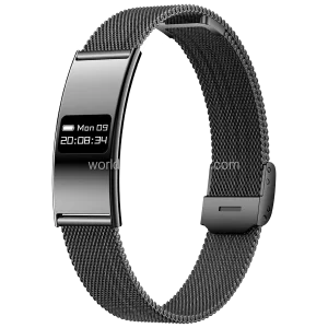 5ATM Waterproof Stainless Steel Smart Bracelet for Women - Display