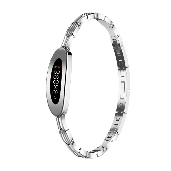 IP68 Waterproof Stainless Steel Smart Watch with Heart Rate and Blood Oxygen Monitor
