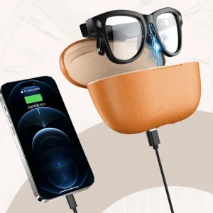 3600mAh Smart Glasses Charging Case with AI Assistant - View
