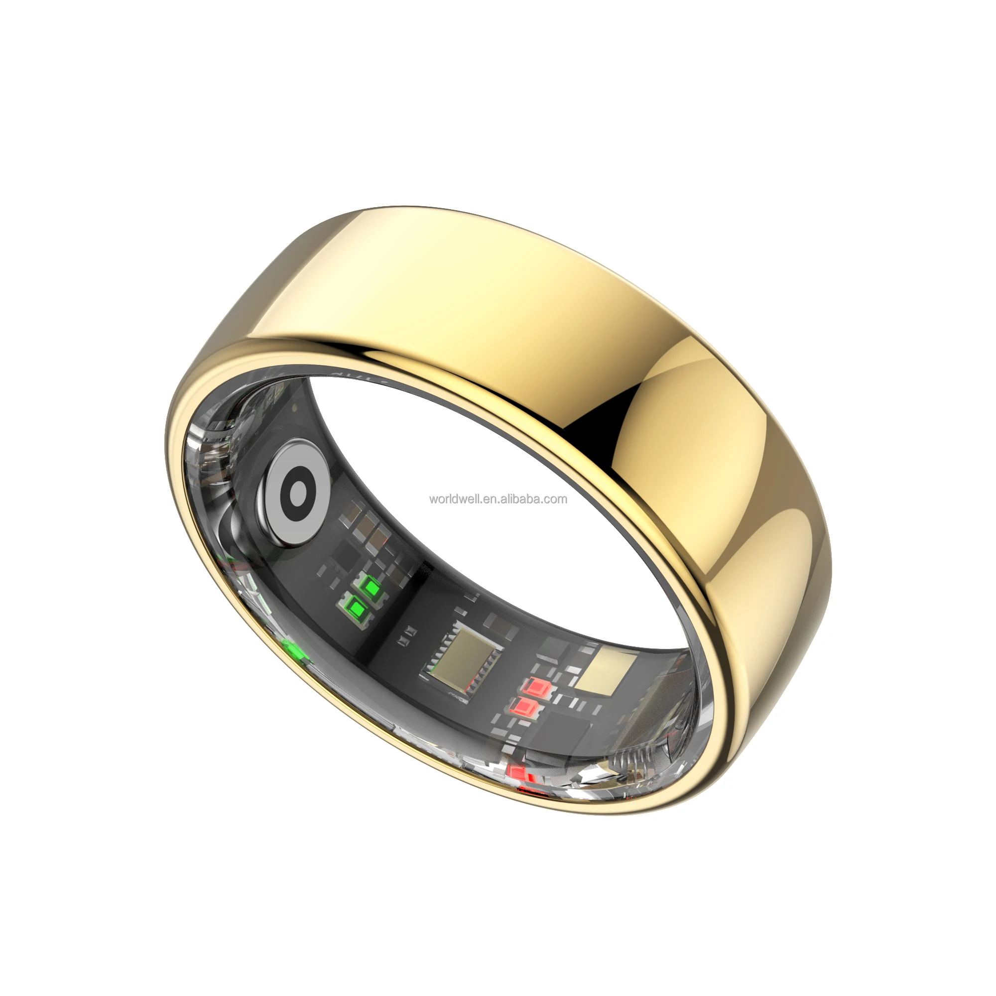 5ATM Waterproof Stainless Steel Smart Ring - Display