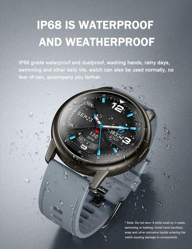 Blood Pressure Smartwatch with Heart Rate Monitor - Details