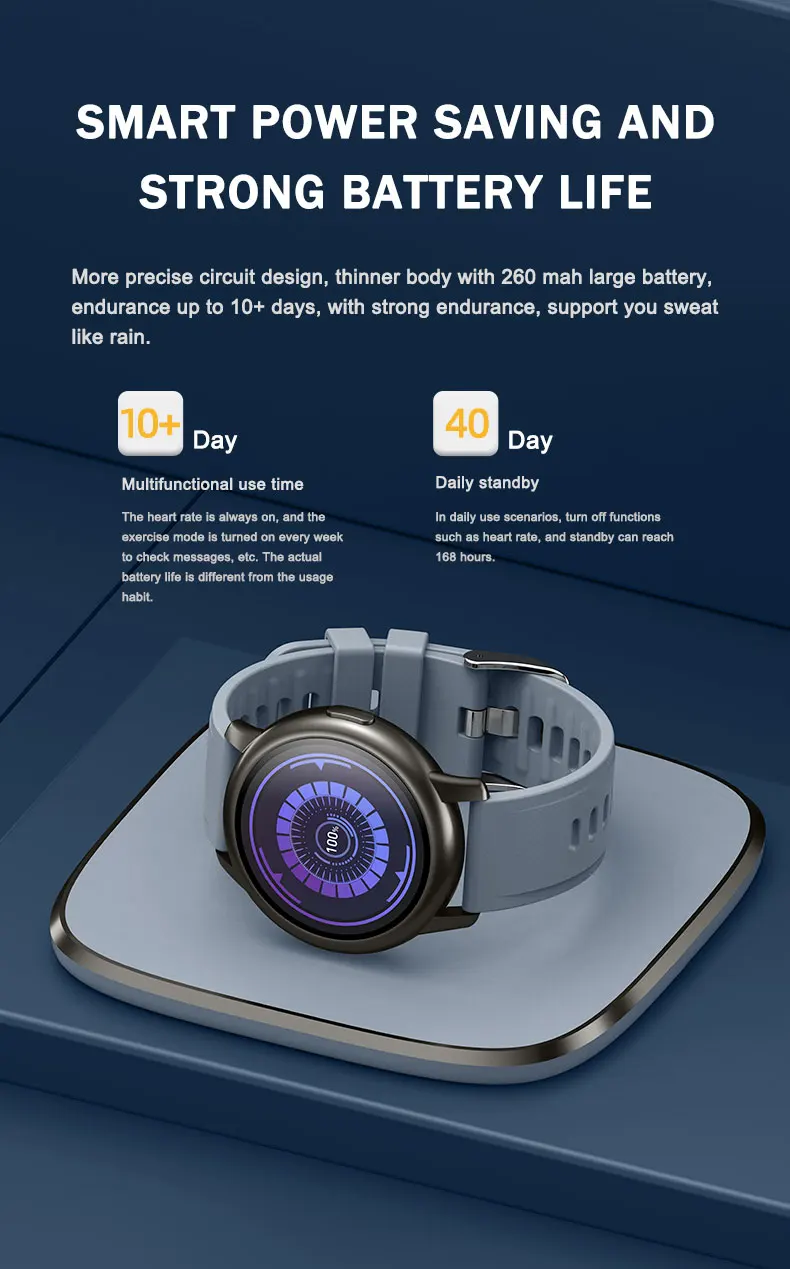Blood Pressure Smartwatch with Heart Rate Monitor - View