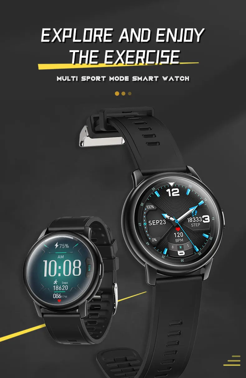 Blood Pressure Smartwatch with Heart Rate Monitor - Features