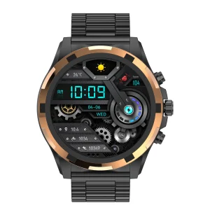 IP68 Waterproof Stainless Steel Smart Watch with NFC and AMOLED Display