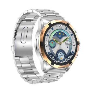 IP68 Waterproof Stainless Steel Smart Watch with NFC and AMOLED Display - Reference