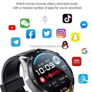 4G GPS Outdoor Sport Smartwatch with NFC and Health Monitoring - Reference