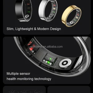 5ATM Waterproof Stainless Steel Smart Health Ring - Reference