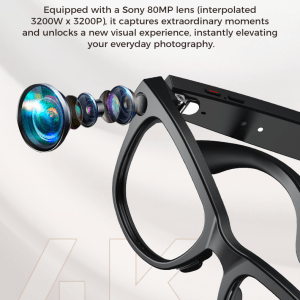 the AI Translation Smart Glasses with 8MP Camera
