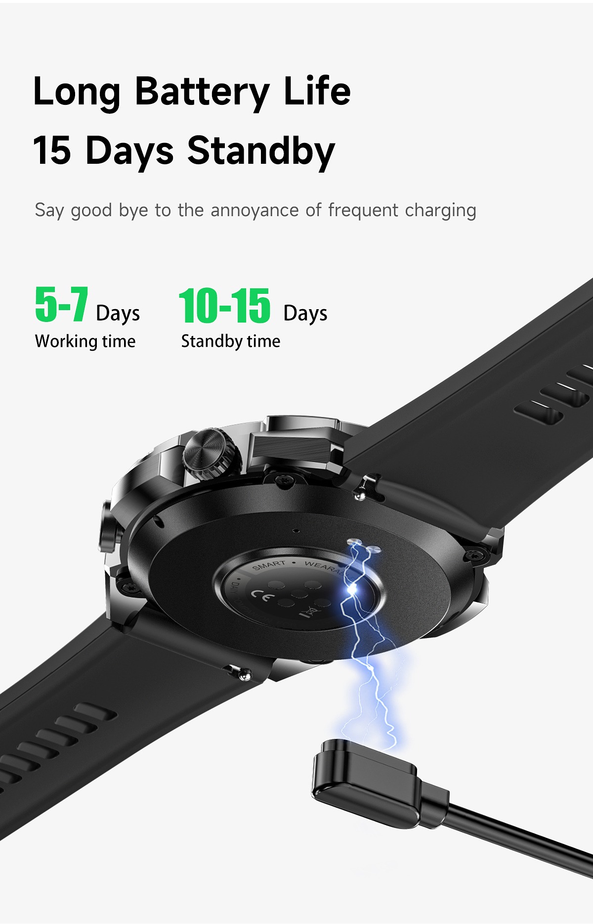 Business Style Smart Watch with BT Calling - IP68 Waterproof #WS003 - worldwell - Image 9