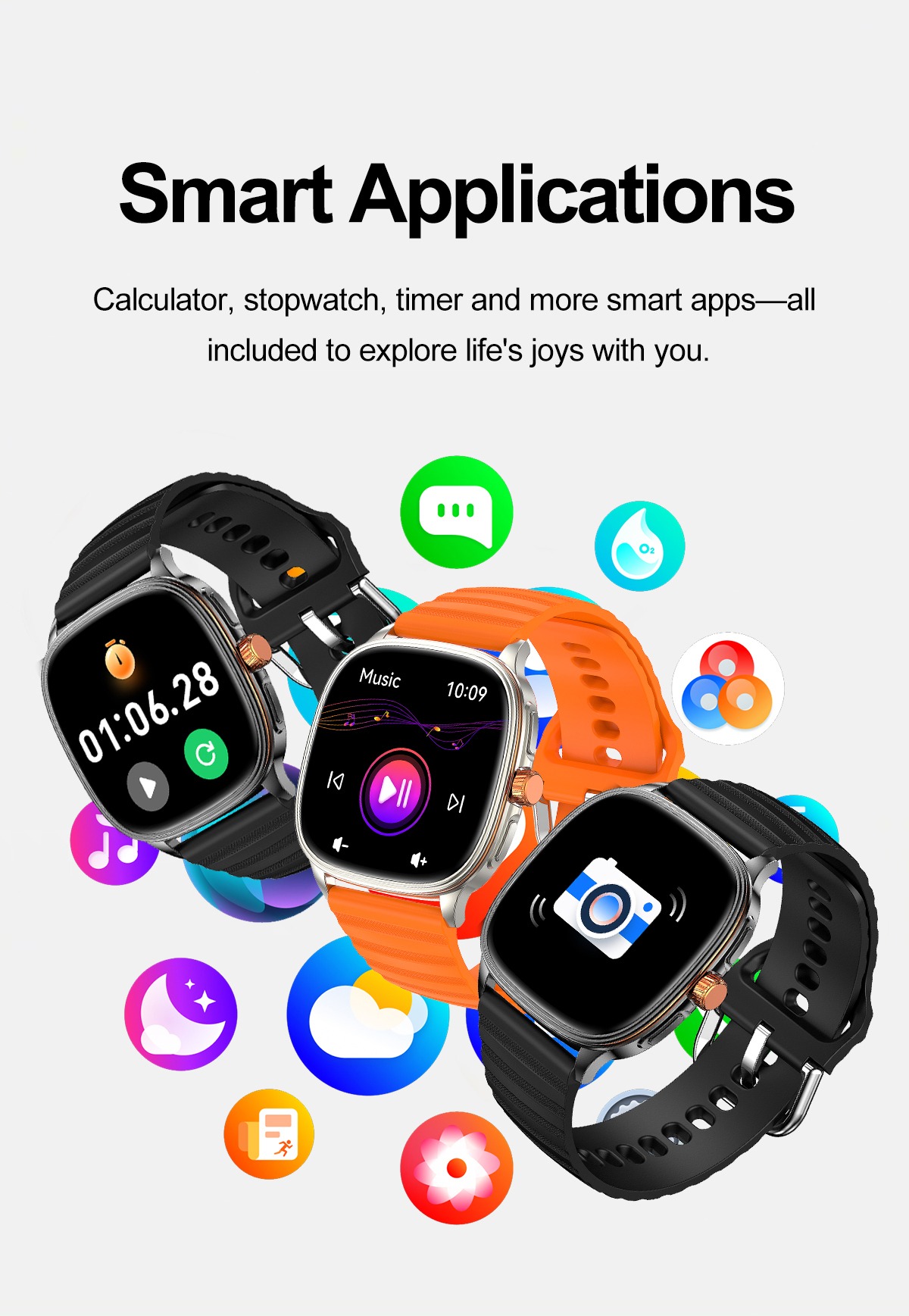 AMOLED Smart Watch with BT Calling NFC - IP68 Health Tracker #WS013 - worldwell - Image 6