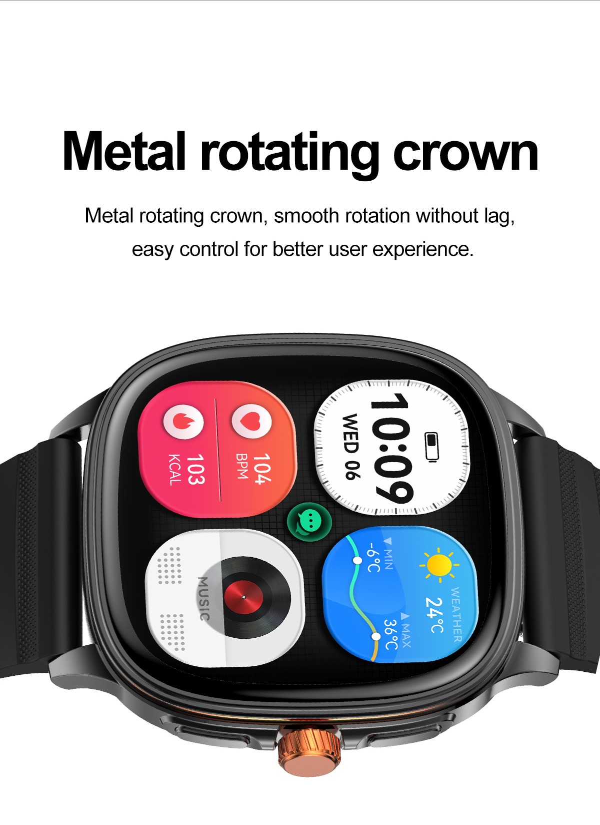AMOLED Smart Watch with BT Calling NFC - IP68 Health Tracker #WS013 - worldwell - Image 9