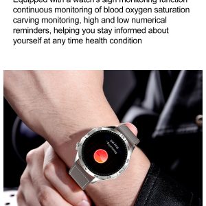 IP68 Waterproof Smart Watch with AMOLED Display - Wireless Charging & Health Tracking
