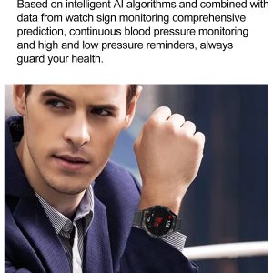 IP68 Waterproof Smart Watch with AMOLED Display - Wireless Charging &