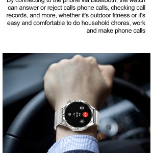 IP68 Waterproof Smart Watch with AMOLED Display - Wireless Charging