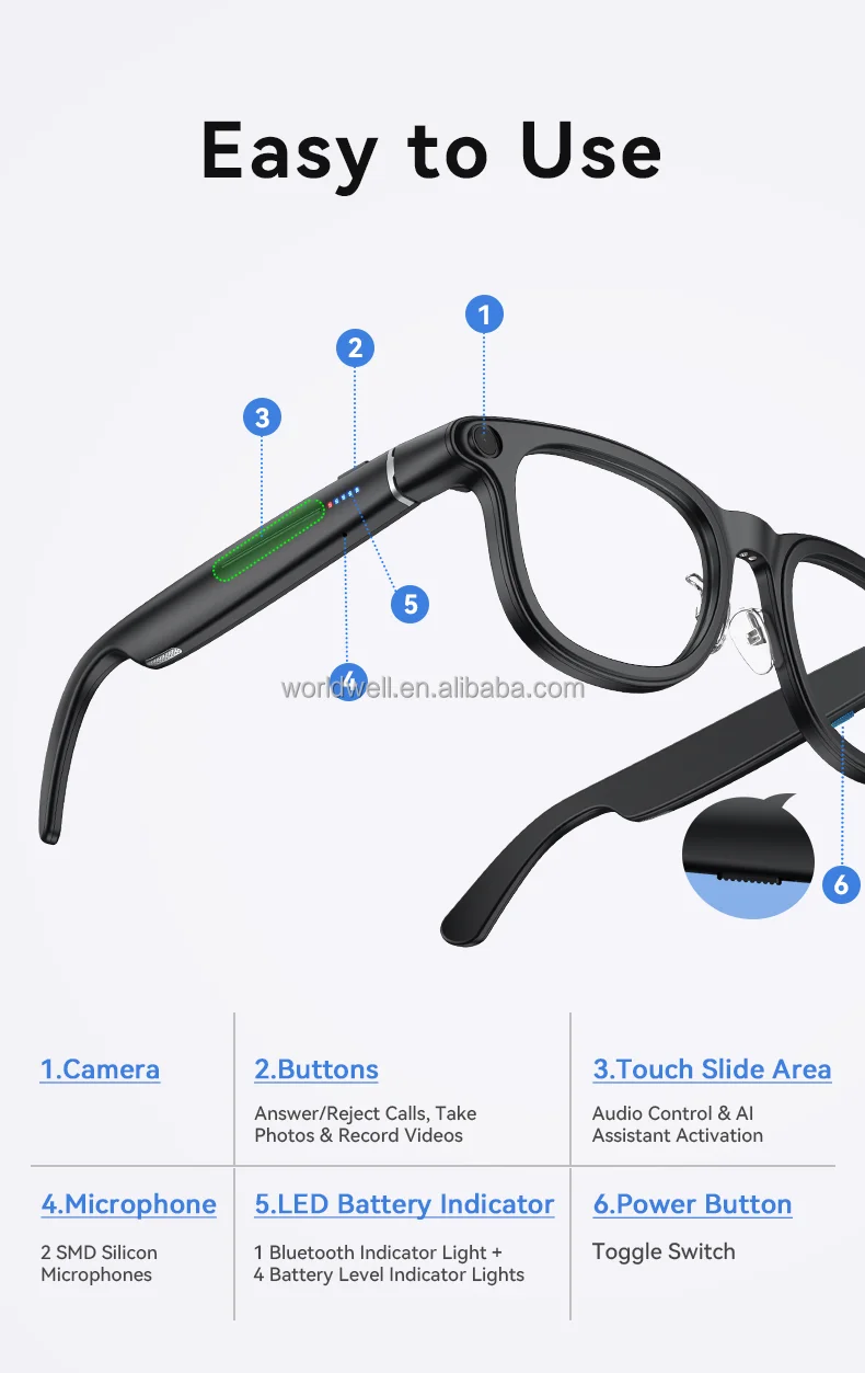 AI Intelligent Smart Glasses with Real-time Translation - Features