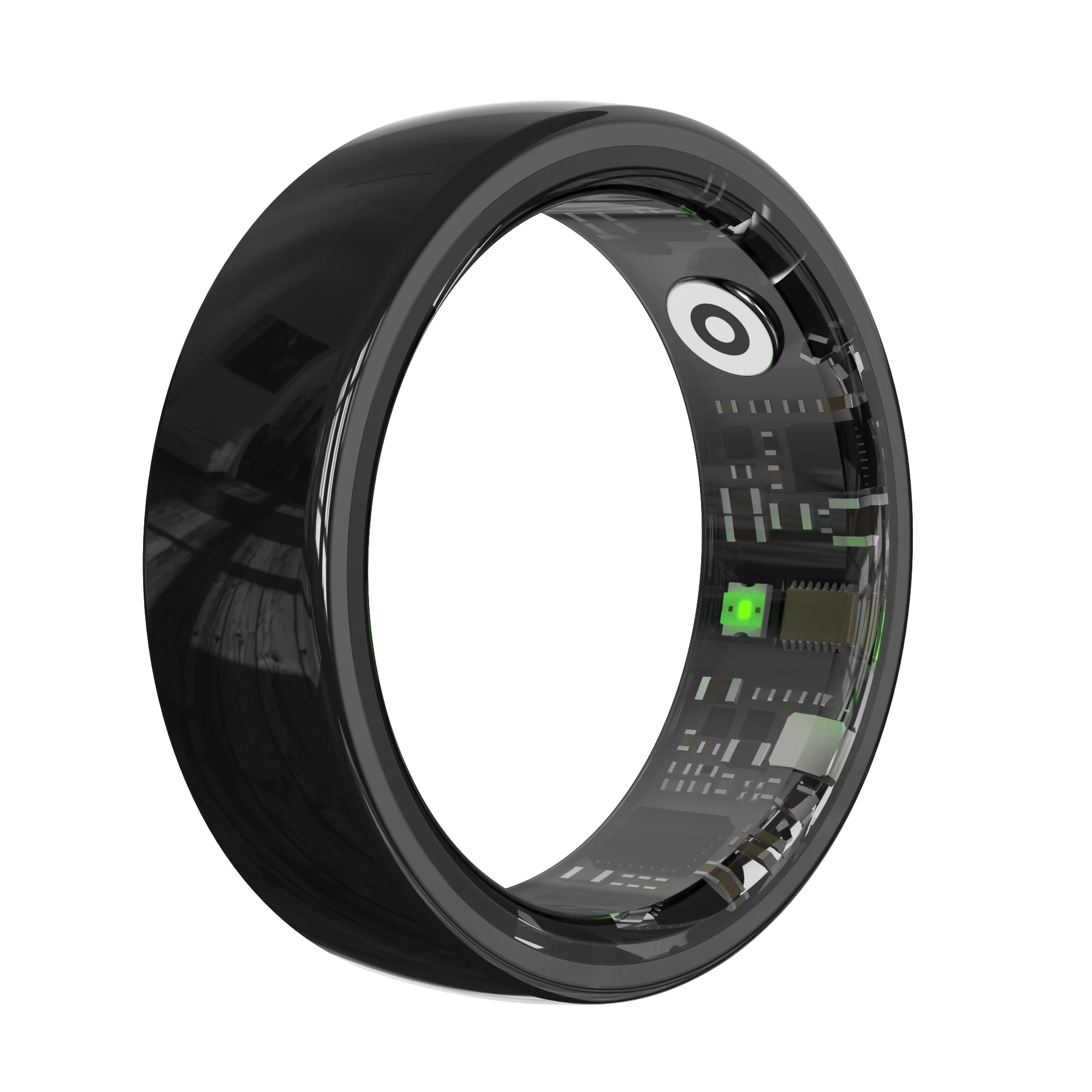 Ceramic Material 5ATM Waterproof Smart Ring - View