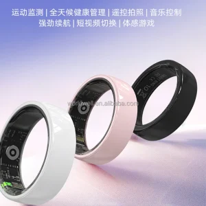 Ceramic Material 5ATM Waterproof Smart Ring - Display