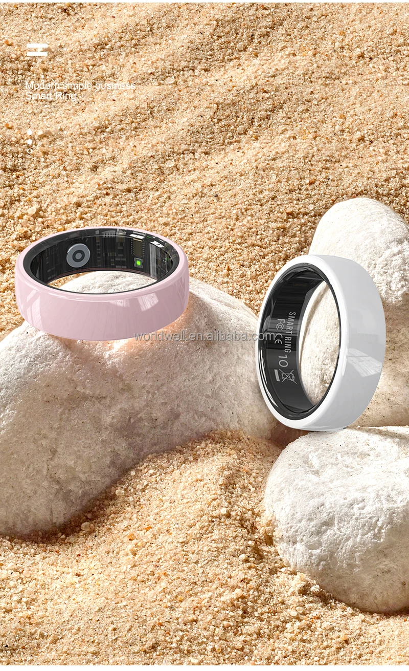 Ceramic Material 5ATM Waterproof Smart Ring - Reference