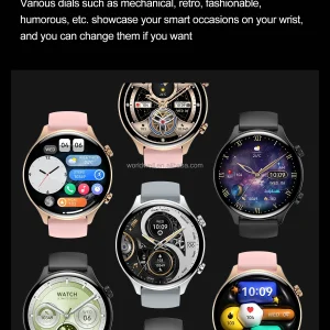 IP68 Waterproof AMOLED Smart Watch with NFC and Voice Control - Display