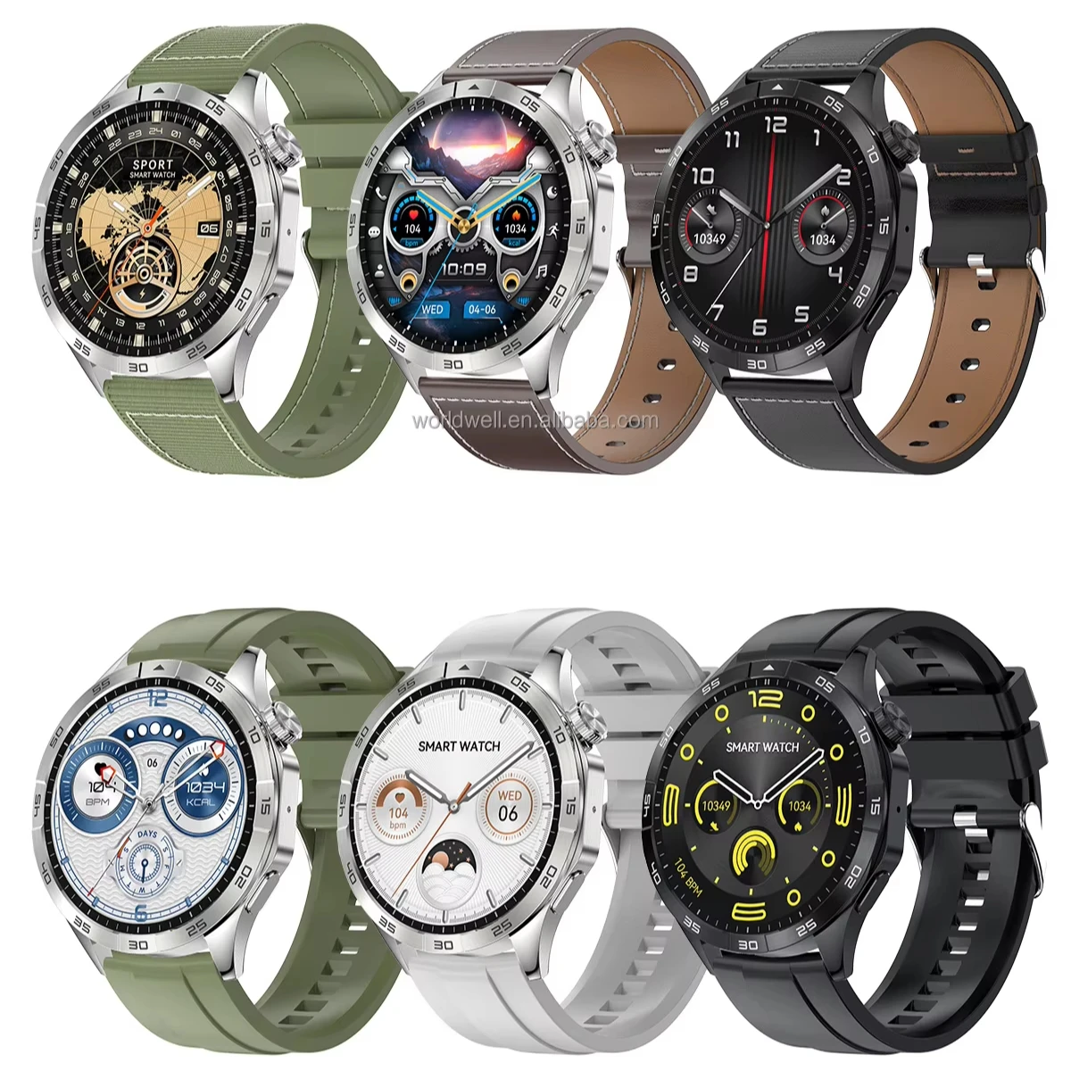 IP68 Waterproof Smart Watch with AMOLED Display