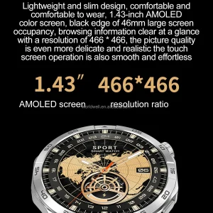 IP68 Waterproof Smart Watch with AMOLED Display - Display