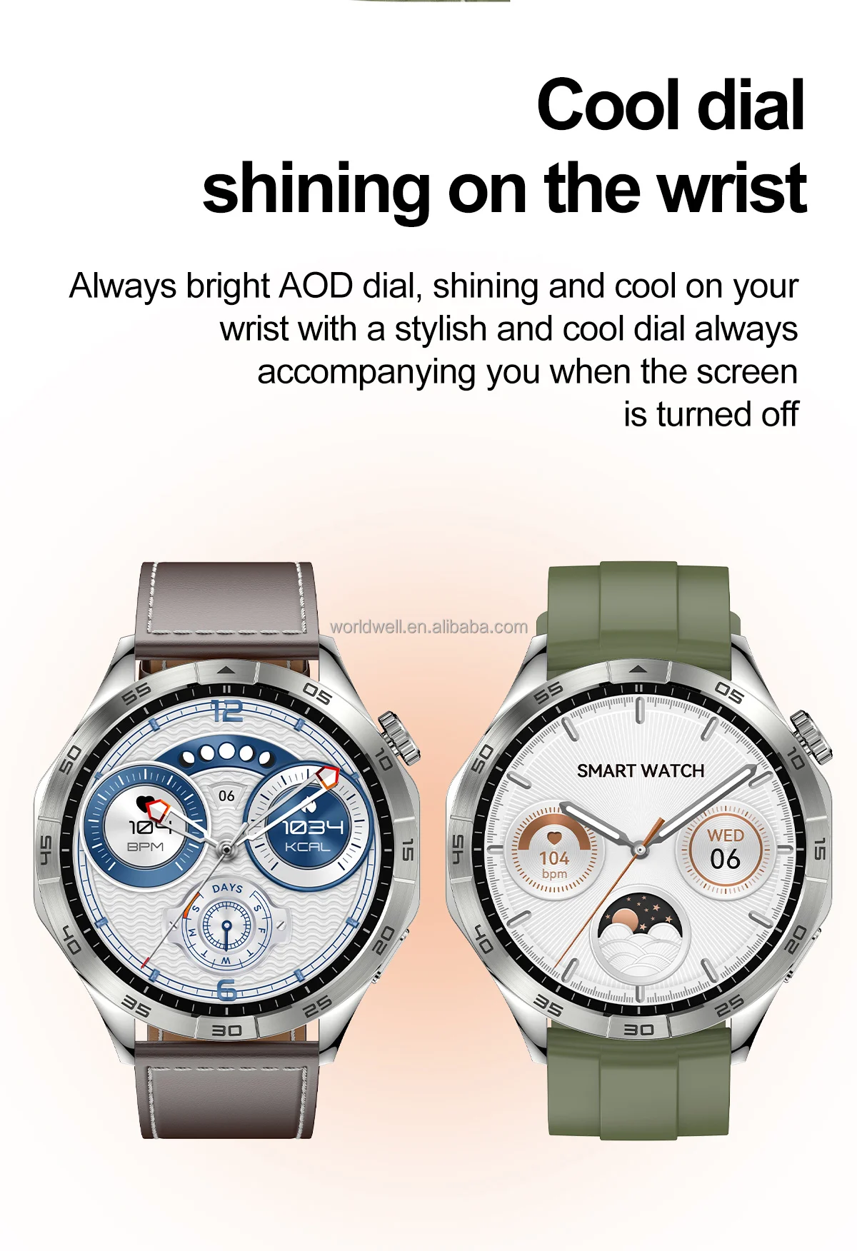 IP68 Waterproof Smart Watch with AMOLED Display - Reference