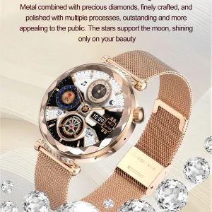 Luxury Ladies Smart Watch with AMOLED Screen and NFC - Display