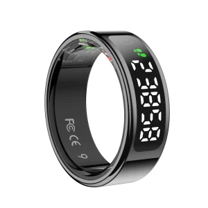 Stainless Steel Smart Ring with Health Monitoring