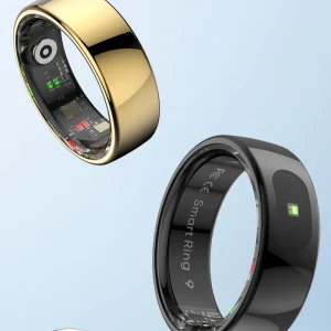 Steel Smart Ring with Sleep Tracker - Display