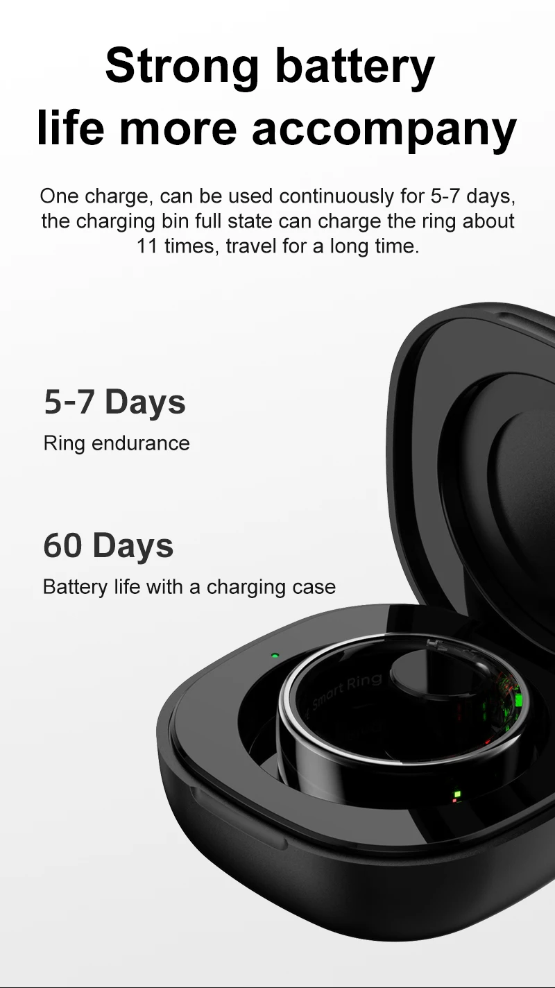 Steel Smart Ring with Sleep Tracker - Features