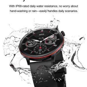 Ultra-Thin AMOLED Smart Watch with NFC and Wireless Calling - View