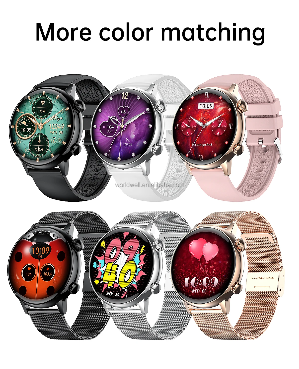 Women's AMOLED Smart Watch with BT Calling NFC - Reference